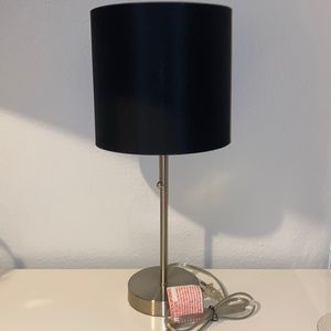 Sliver and black lamp